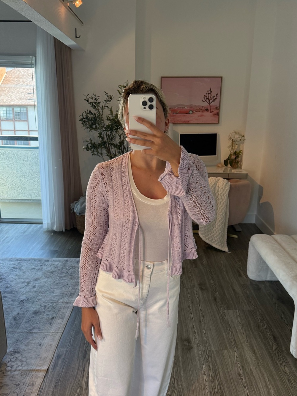 Knit Cropped Cardigan